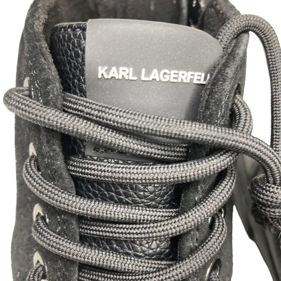 Karl Lagerfield High Top Studded Zip Sneakers. Sz: 9.5 - Picture 5 of 9